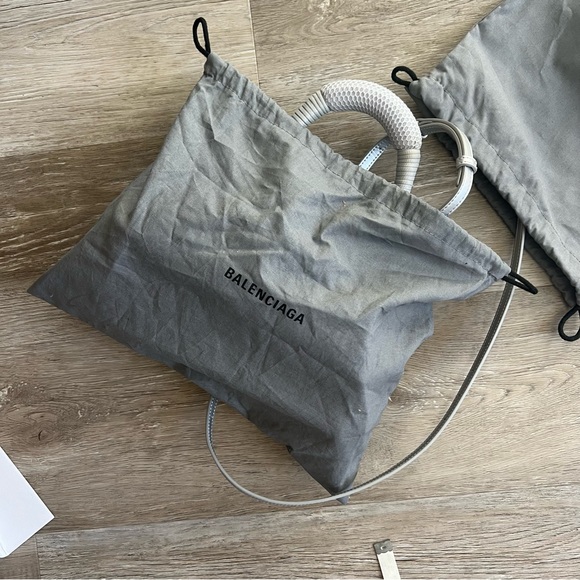 Like New! W/Tags! Balenciaga Sneakerhead silver top handle bag - Picture 15 of 15